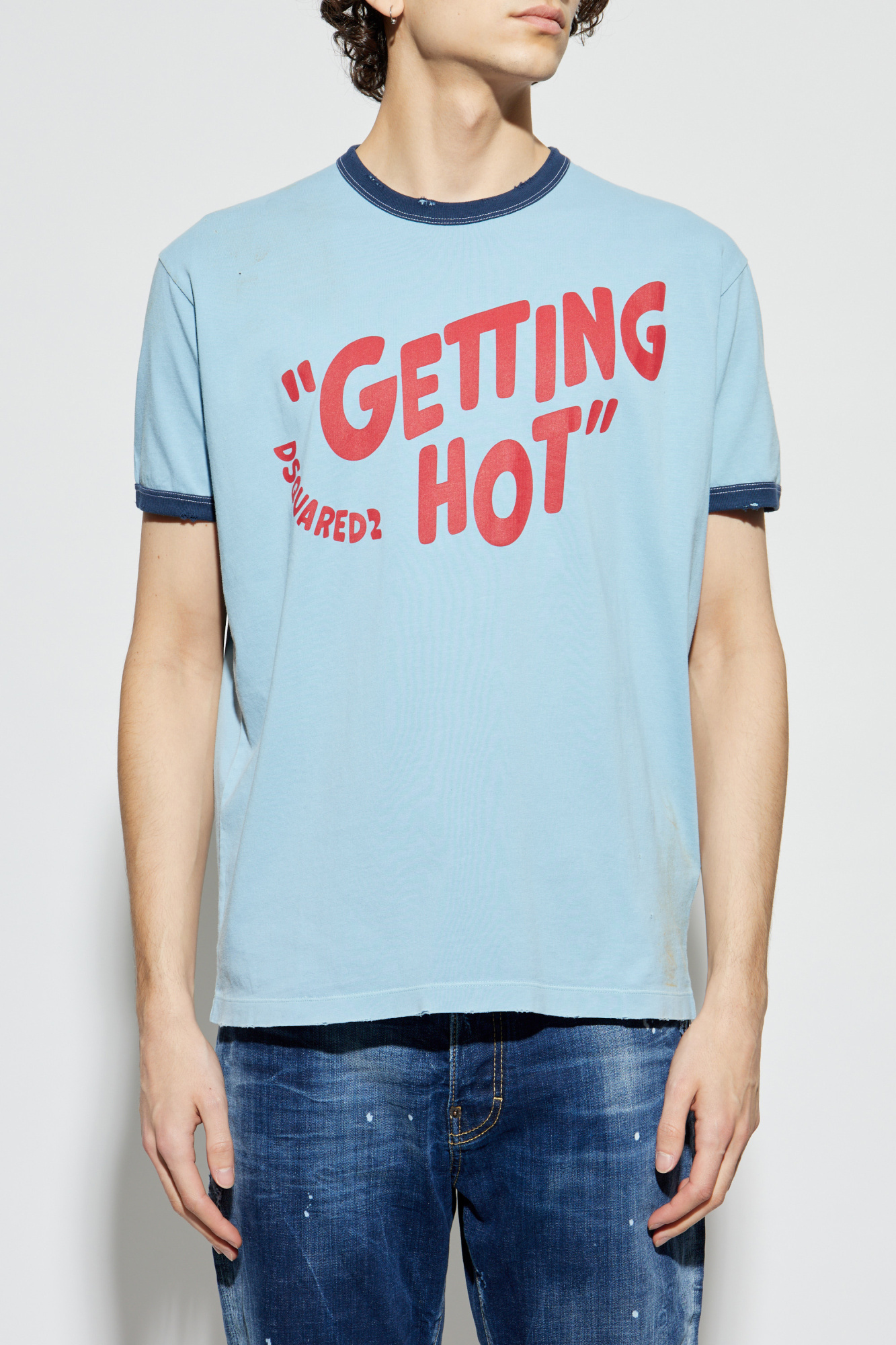 DSQUARED2 Loose Fit T Shirt Pink | Mainline Menswear United